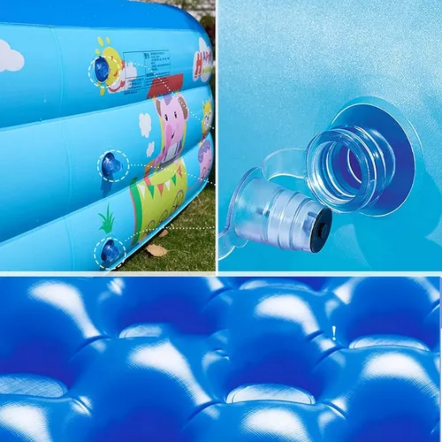 BABYPOOL™ 💦 Piscina Inflable REDONDA 120 cm 🏖️