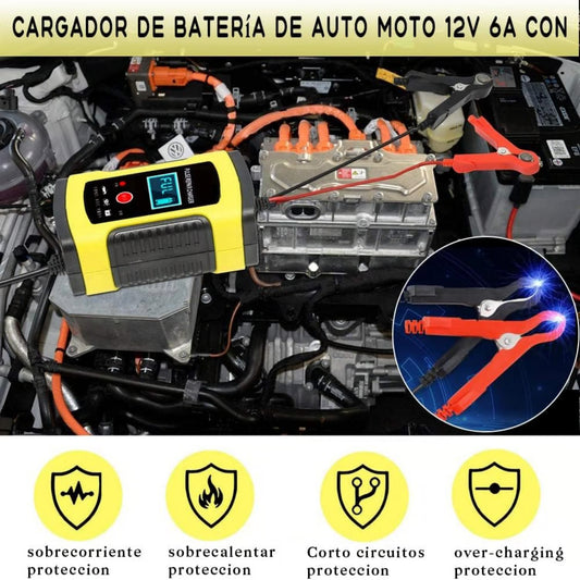 Cargador De Bateria De Coche 6a 12v