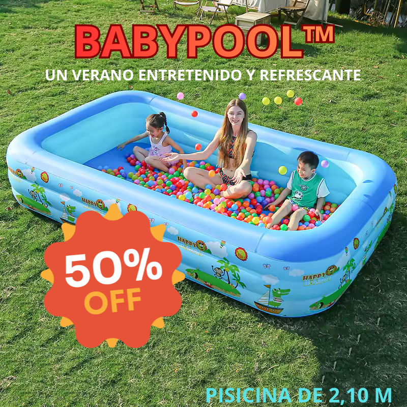 BABYPOOL™ 💦 Piscina Inflable 210 cm🏖️