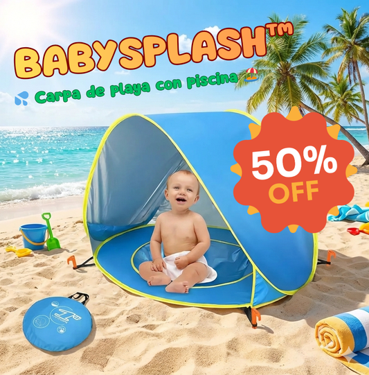 BabySplash™💦 Carpa de playa con piscina 🏖️